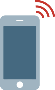numéro de contact Téléphone gris émettant une sonnerie